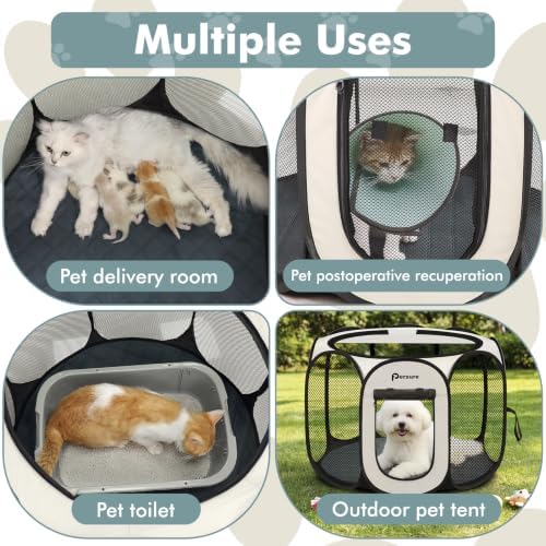 Persure Dog Cat Playpen Tent Crate Cage - Image 2