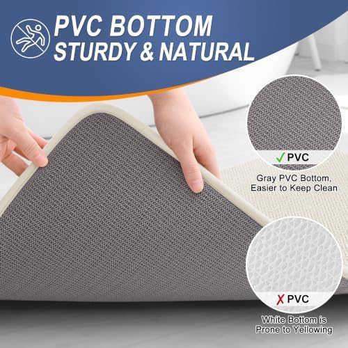 OLANLY Thick Memory Foam Bathroom Rugs 34x21, Absorbent Bath Mat - Image 4