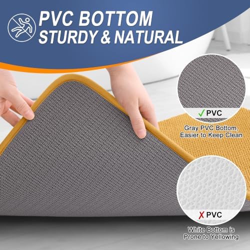 OLANLY Memory Foam Bathroom Runner Rugs 47x24, Long Bath Mat - Image 4