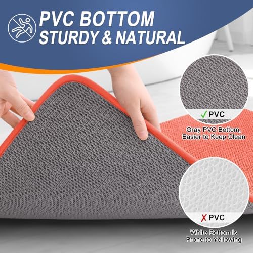 OLANLY Thick Memory Foam Bathroom Rugs 30x20, Absorbent Bath Mat - Image 4