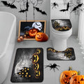 Arttown Bathroom Rug Set of 3, Bath Mats Halloween Spooky Black by Arttown