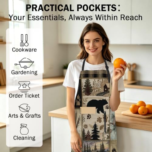 Giwawa Apron Unisex Resistant 33 x 28 inches - Image 6