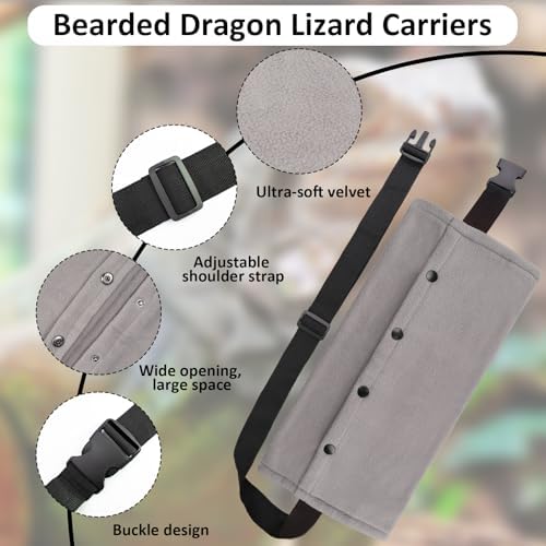 Bearded Dragon Sling Carriers and Leash Harness, Adjustable Harness - Image 3