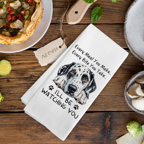 Funny Dalmatian Dog Kitchen Towels Accessories Ornament Decor, Dalmatian Dog - Image 6