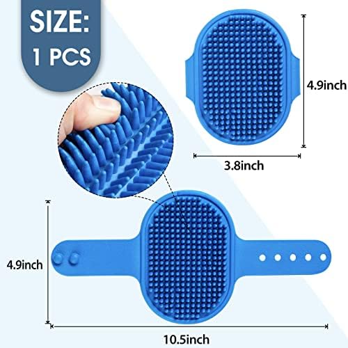Dog Grooming Brush, Lilpep Pet Shampoo Bath Brush Soothing Massage Rubber Comb - Image 2