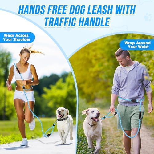Lukovee Hands Free Dog Leash, 10FT Adjustable Waist-Lead & Shoulder Lead - Image 2