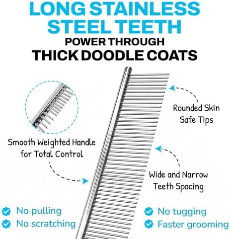 The Doodle Brush Metal Dog Combs - Image 3
