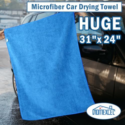 HOMEXCEL Professional Large Microfiber Car Drying Towels 2 Pack - Image 4