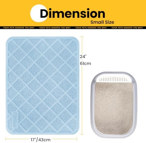 Conlun Cat Litter Mat Litter Trapping Mat, Premium Durable PVC Grid Mesh - Image 2