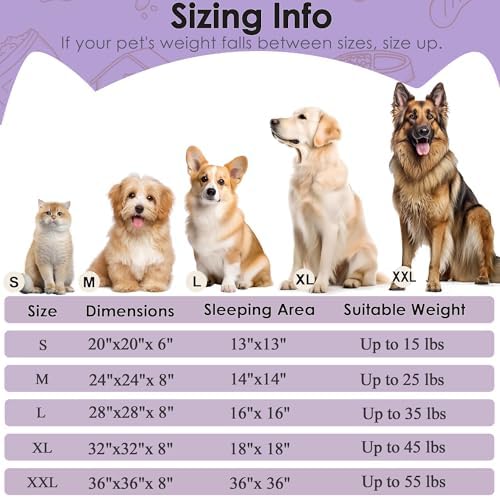 28in Large Dog Bed, Calming Donut Bed - Image 2