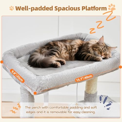 Taoqimiao Cat Tree, 38.5In Cat Tower - Image 4