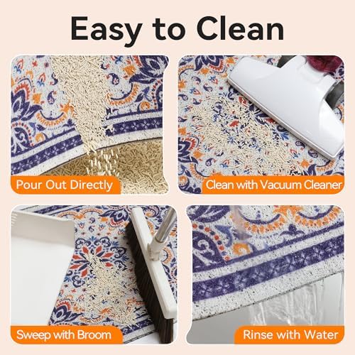 Cat Litter Mat, Waterproof & Urine-Proof Kitty Litter Catcher Mats, Soft on - Image 4