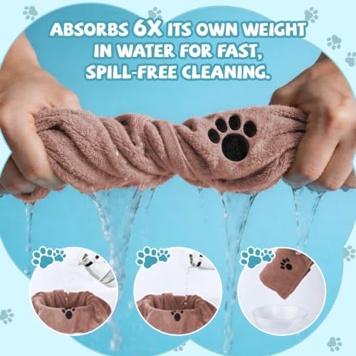 Puomue Microfiber Dog Towels for Drying Dogs, Super Absorbent and Soft Pet - Image 4