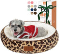 Zerbuger 23in Leopard Round Dog Bed Sofa by Zerbuger