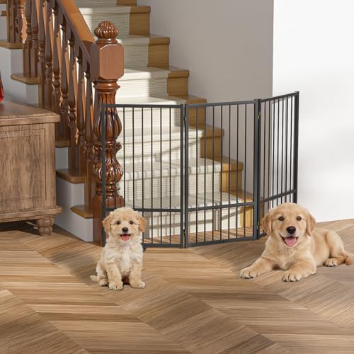 SNUOWU Full Metal Freestanding Dog Gate - Image 5