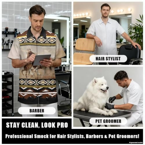 Funny Print Barber Jackets & Smocks - Image 4