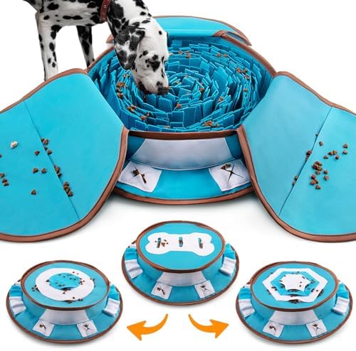 AWOOF Pet Snuffle Mat for Dogs, Interactive Feed Game for Boredom, Encourages by AWOOF