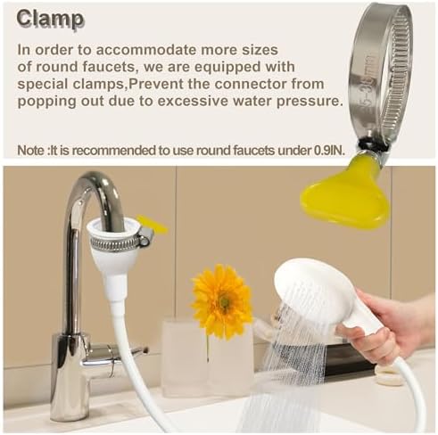 Portable Shampoo Sink Spray Hose, Faucet Attachment - Image 6