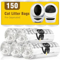 Litter Box Liners 150 Count for Litter R.o.bot 3/4/5-25.2 x 23.6 IN by Decalare