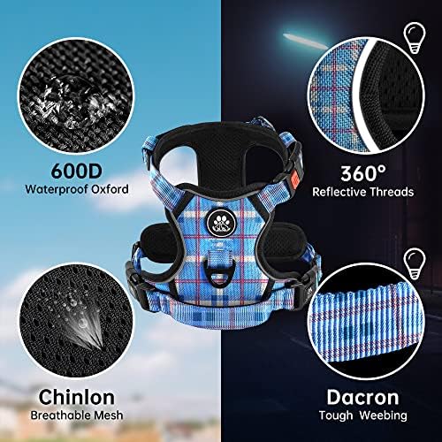 NESTROAD Dog Harness for Medium Sized Dog, No Pull Dog Vest Harness Set - Image 2
