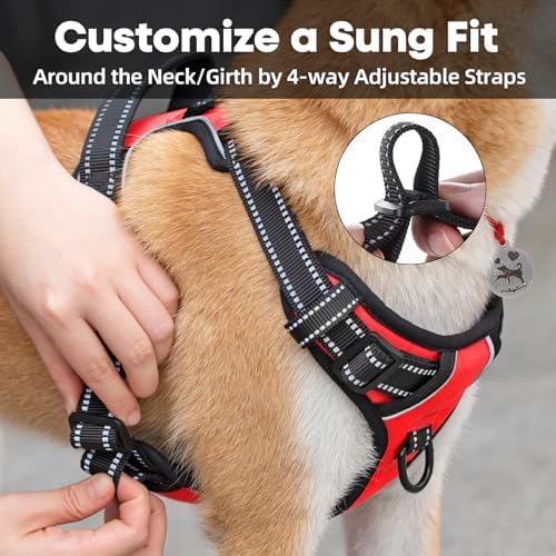 PoyPet No Pull Dog Harness Small, Reflective Vest - Image 4