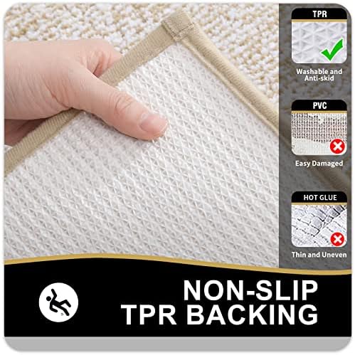OLANLY Toilet Rugs U-Shaped 24x20, Absorbent Microfiber Bath Mat - Image 5