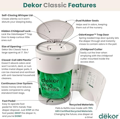 Diaper Dekor EKO Classic Diaper Pail Gift Set - Image 2