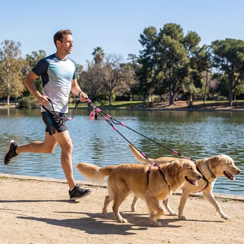 Thinkday Double Dog Leash for 2 Dogs, 5.9 ft No Tangle Dual Dog Leash - Image 6