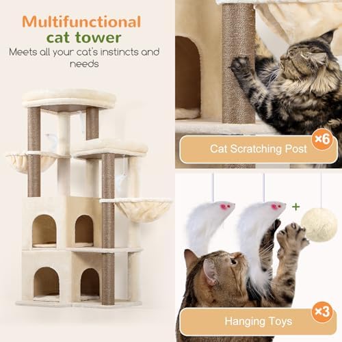 Globlazer Cat Tree Tower for Indoor Cats Large Adult - Image 5