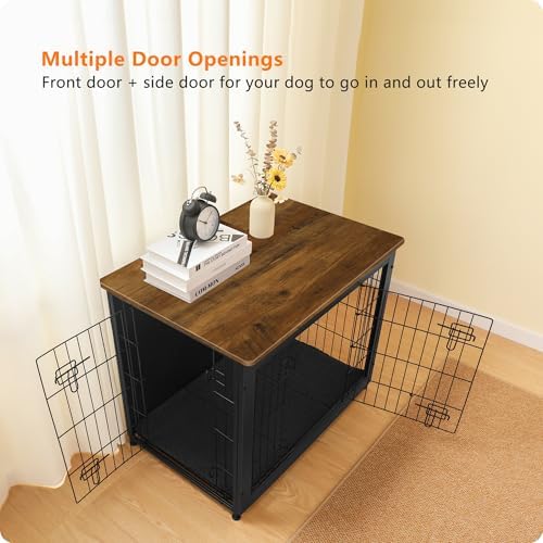 DWANTON 32.5" Dog Crate Furniture - Image 2