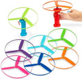 Battat Skyrocopter Flying Disc Toy Set, 2 Launchers, 4 Discs by Battat