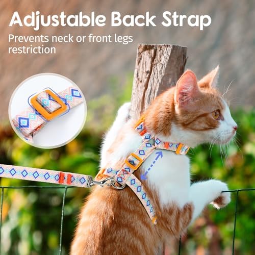 Dooradar Cat Harness and Leash Set, Adjustable Pet Straps - Image 4