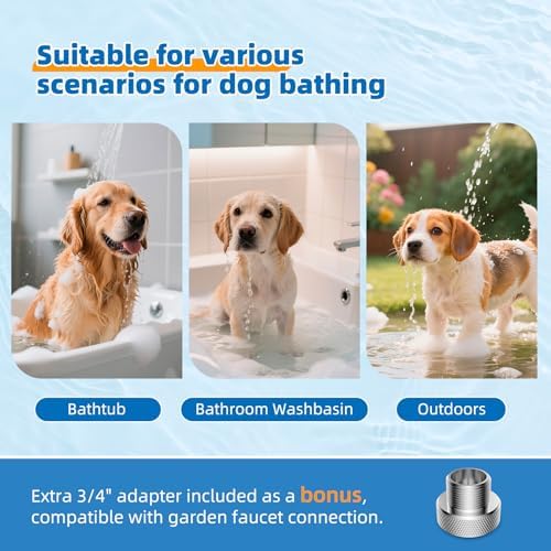 Hibbent cUPC Certified All Metal Dog Sprayer Attachment Set, Brushed Nickel - Image 5