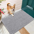 OLANLY Dog Door Mat for Muddy Paws 24x16, Ultra-Absorbent Chenille Mud Mat by OLANLY