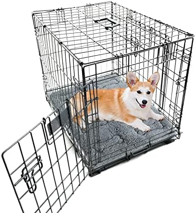 Dog Bed Crate Mat 2 Pack, Soft Plush Dog Bed Pad - Image 6