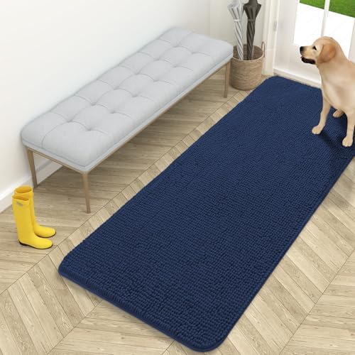 OLANLY Dog Door Mat for Muddy Paws 59x24, Super Absorbent Chenille Mud Mat by OLANLY