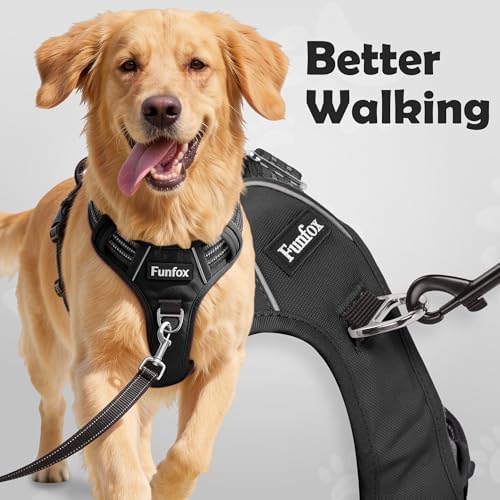 Funfox Dog Harness Medium Sized Dog, Vertical Handle Easy Control, No Pull Pet - Image 2