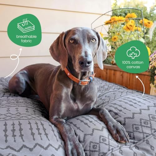 Molly Mutt Wild World Dog Bed Duvet Cover, 100% Cotton Canvas Cover - Image 4