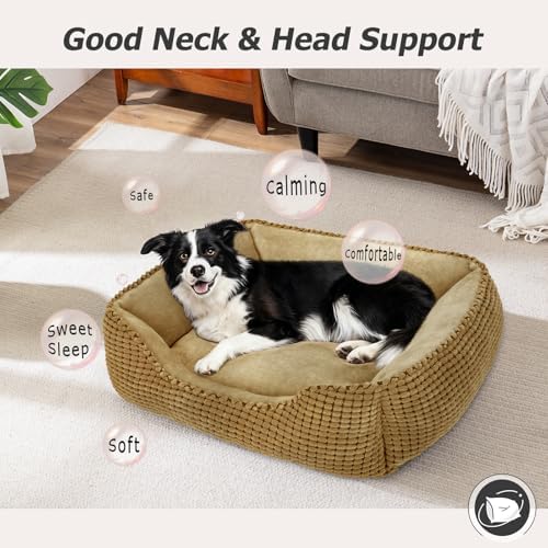 MIXJOY Large Dog Bed for Large Medium Small Dogs, Rectangle Washable Orthopedic - Image 7