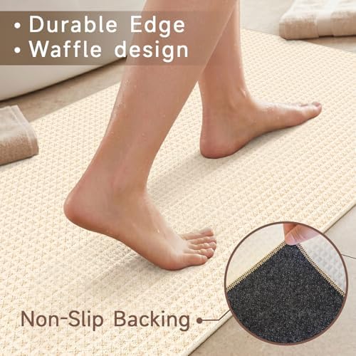Upgraded Waffle 3x5 Rug for Entryway: Textured Washable Area Rug - Image 4
