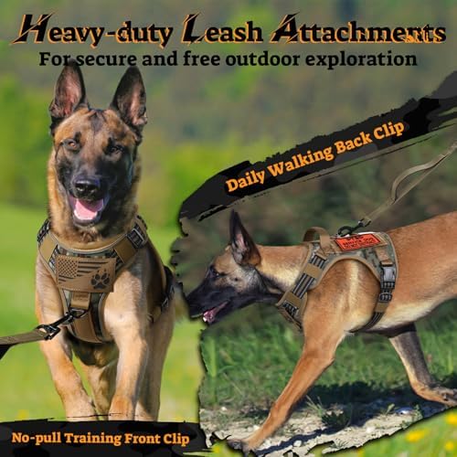 rabbitgoo Tactical Dog Harness Medium Sized, No Pull Service Pet Vest - Image 7