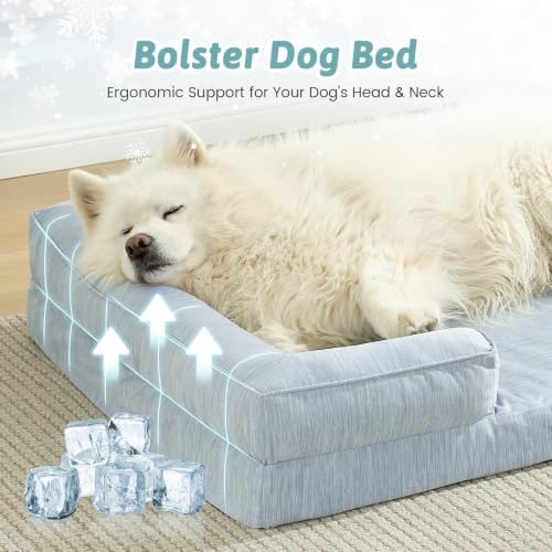 COZY KISS Orthopedic Dog Cooling Bed Washable - Image 4