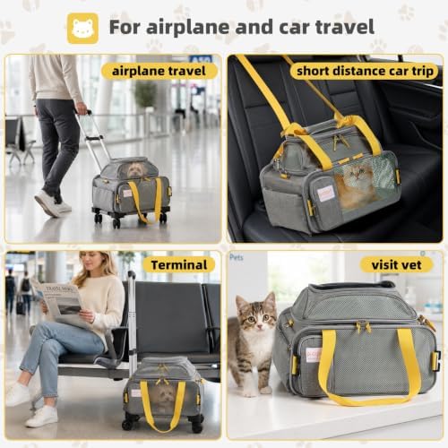 pidipiti 17x13x8 TSA Airline Approved Expandable pet Carrier - Image 6