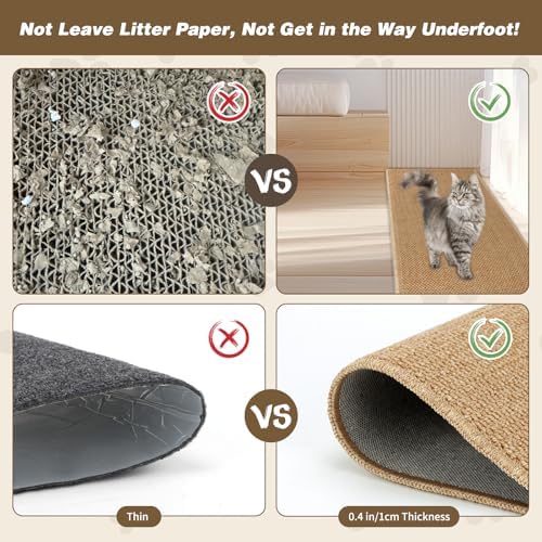 FHTONGE Extra Tall Thickened Cat Wall Climbing Carpet - Image 4