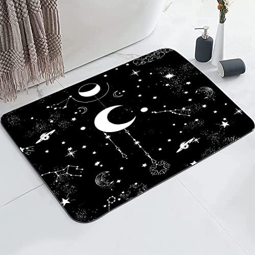 YISUMEI Galaxy Moon Star Bathroom Mat, Non-Slip Super Absorption Bath Carpet by Unknown