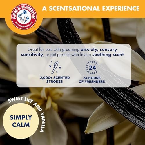 Arm & Hammer Deodorizing Slicker Dog Brush, Sweet Lily & Vanilla - Image 3