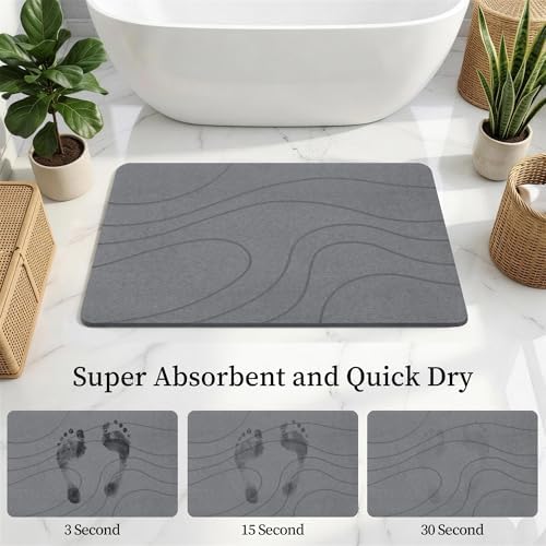 THMINS Extra Large Stone Bath Mat - Image 5