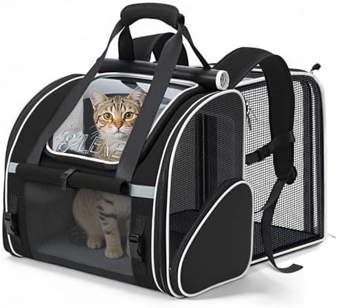 Lekereise Expandable Cat Backpack Carrier by Lekereise