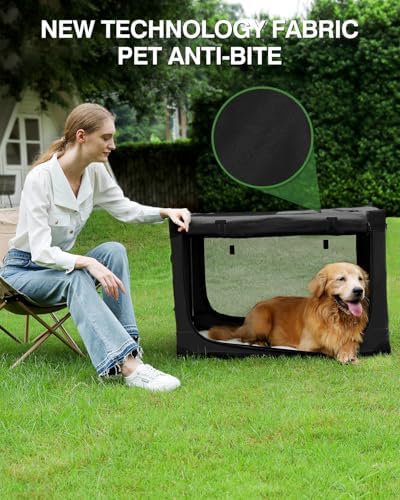 42 x 31 x 31 Inch Collapsible Soft Dog Crate - Image 6