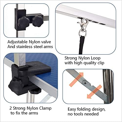 Pet Dog Grooming Table, Adjustable Large Heavy Duty Professional Foldable - Image 2